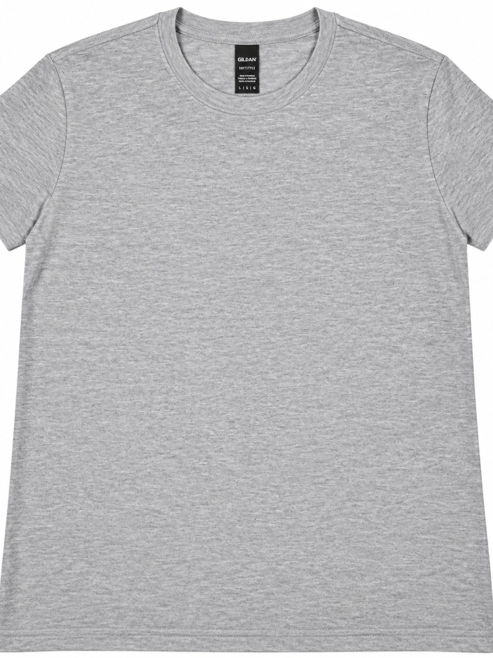 Gildan Heather Gray Kids Short Sleeve Crew Tee